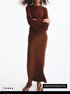 Brown Maxi Skirt - Elegant Women's Long Skirt
